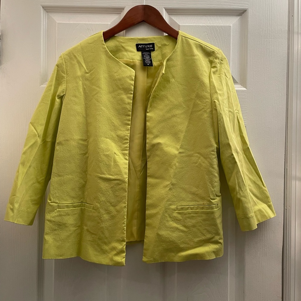 Attyre NY Chartreuse Blazer